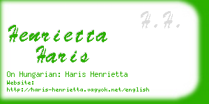 henrietta haris business card